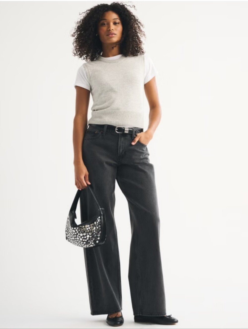 Abercrombie & Fitch Curve Love Low Rise Ultra Loose Jean